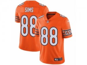 Mens Nike Chicago Bears #88 Dion Sims Vapor Untouchable Limited Orange Rush NFL Jersey