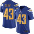 Youth Nike San Diego Chargers #43 Branden Oliver Limited Electric Blue Rush NFL Jersey