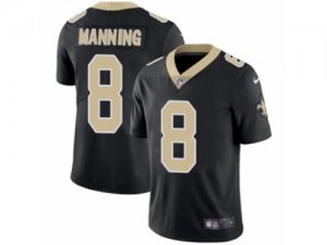 Mens Nike New Orleans Saints #8 Archie Manning Vapor Untouchable Limited Black Team Color NFL Jersey