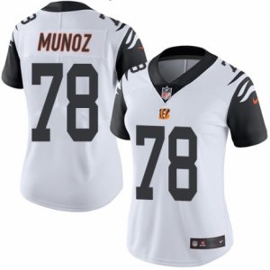 Women\'s Nike Cincinnati Bengals #78 Anthony Munoz Limited White Rush NFL Jersey