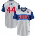 Cubs #44 Anthony Rizzo Tony Gray 2019 MLB Little League Classic Player Jersey