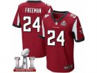 Mens Nike Atlanta Falcons #24 Devonta Freeman Elite Red Team Color Super Bowl LI 51 NFL Jersey