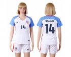 Womens USA #14 Williams Home Soccer Country Jersey