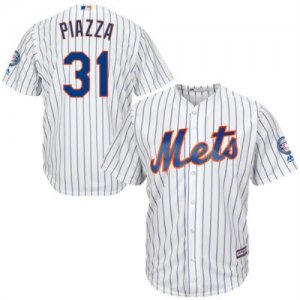 New York Mets #31 Mike Piazza White 2016 Hall Of Fame Induction Cool Base Jersey