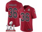 Youth Nike Atlanta Falcons #36 Kemal Ishmael Limited Red Rush Super Bowl LI 51 NFL Jersey