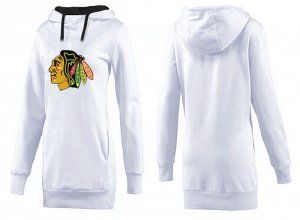 NHL Women Chicago Blackhawks Logo Pullover Hoodie 1