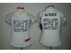 Nike Women Oakland Raiders #20 Darren McFadden White Jerseys[Zebra Field Flirt Fashion]
