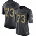 Mens Nike Denver Broncos #73 Russell Okung Limited Black 2016 Salute to Service NFL Jersey