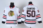 youth nhl chicago blackhawks #50 CRAWFORD white