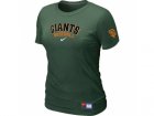 Women San Francisco Giants Nike D.Green Short Sleeve Practice T-Shirt