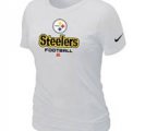 Women Pittsburgh Steelers White T-Shirt