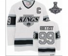 nhl jerseys los angeles kings #99 gretzky white[m&n][2014 Stanley cup champions][patch C]