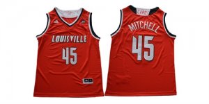 Louisville Cardinals #45 Donovan Mitchell Red College Basketball Jersey