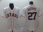 Astros #27 Jose Altuve White Cool Base Jersey