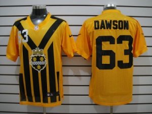 Nike Pittsburgh Steelers #63 Dawson Yellow Colors 1933s Throwback Elite Jerseys