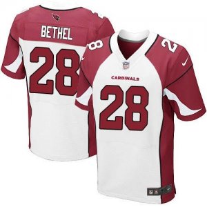 Nike Arizona Cardinals #28 Justin Bethel white jerseys(Elite)