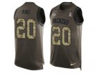 Mens Nike Green Bay Packers #20 Kevin King Limited Green Salute to Service Tank Top NFL Jersey