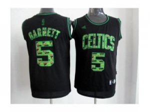 nba boston celtics #5 garnett black[camo fashion swingman]