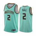 Nike Hornets #2 LaMelo Ball Mint Green NBA Swingman 2020-21 City