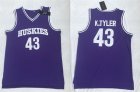 Huskies The 6th Marlon Wayans #43 Kenny Tyler Purple Stitched Movie Basketball Jersey