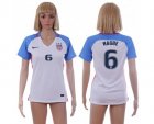 Womens USA #6 Nagbe Home Soccer Country Jersey