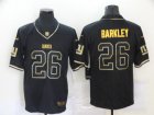 Nike Giants #26 Saquon Barkley Black Gold Vapor Untouchable Limited Jersey