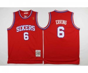 nba philadelphia 76ers #6 erving red[2016 new]