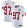 Nike 49ers #97 Nick Bosa White 2020 Super Bowl LIV Vapor Untouchable Limited Jersey