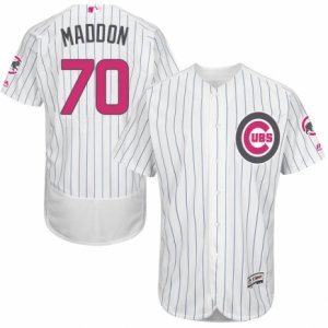 Men\'s Majestic Chicago Cubs #70 Joe Maddon Authentic White 2016 Mother\'s Day Fashion Flex Base MLB Jersey