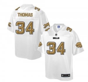 Nike Buffalo Bills #34 Thurman Thomas White Men NFL Pro Line Fashion Game Jersey