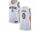 Men Nike New Orleans Pelicans #0 DeMarcus Cousins White Stitched NBA Swingman Jersey