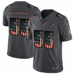 Nike Cowboys #55 Leighton Vander Esch 2019 Salute To Service USA Flag Fashion Limited