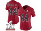Womens Nike Atlanta Falcons #44 Vic Beasley Limited Red Rush Super Bowl LI 51 NFL Jersey