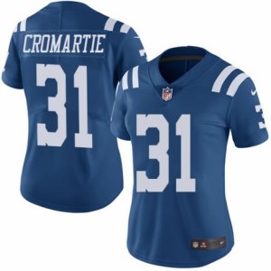 Women\'s Nike Indianapolis Colts #31 Antonio Cromartie Limited Royal Blue Rush NFL Jersey