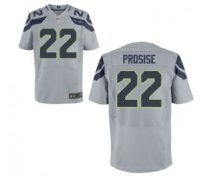 Men\'s Nike Seattle Seahawks #22 C.J. Prosise Elite Grey Alternate NFL Jersey