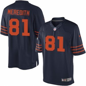 Men\'s Nike Chicago Bears #81 Cameron Meredith Limited Navy Blue 1940s Throwback Alternate NFL Jersey