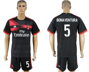 2017-18 AC Milan 5 BONAVENTURA Third Away Soccer Jersey