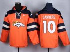 Nike Denver Broncos #10 Emmanuel Sanders orange jersey(pullover hooded sweatshirt)