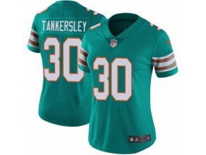 Women Nike Miami Dolphins #30 Cordrea Tankersley Vapor Untouchable Limited Aqua Green Alternate NFL Jersey