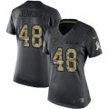 Women's Nike New York Jets #48 Jordan Jenkins Limited Black 2016 Salute to Service NFL Jersey