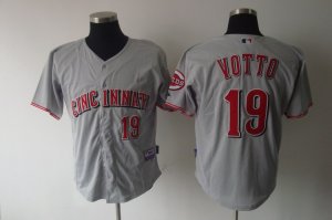 mlb Cincinnati Reds #19 votto grey[cool base]