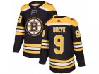 Men Adidas Boston Bruins #9 Johnny Bucyk Black Home Authentic Stitched NHL Jersey