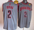 NBA Cleveland Cavaliers #2 Kyrie Irving Grey Static Fashion The Finals Patch Stitched Jerseys