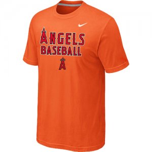 Nike MLB Los Angeles Angels 2014 Home Practice T-Shirt - Orange