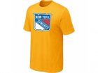 NHL New York Rangers Big & Tall Logo Yellow T-Shirt