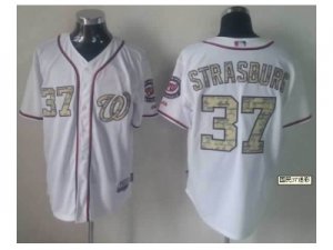 mlb jerseys washington nationals #37 strasburg white[number camo]