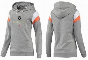 Women Oakland Raiders Logo Pullover Hoodie-051