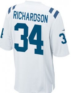 nike nfl indianapolis colts #34 Trent Richardson elite WHITE