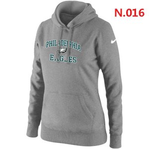 Women NEW Philadelphia Eagles Heart & Soul Pullover Hoodie grey