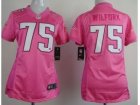 Nike Women New England Patriots #75 Vince Wilfork Pink Love Jerseys